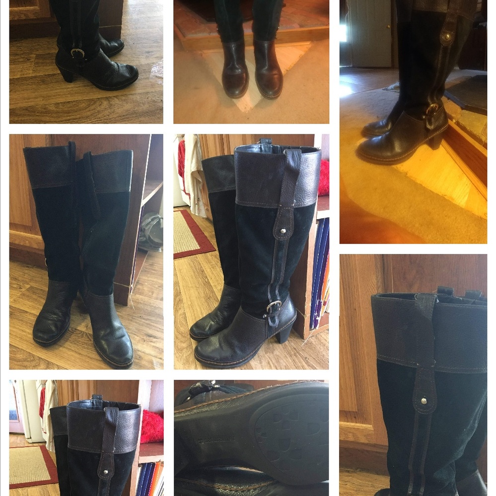 Naturalizer N5 Dandy Black Knee High Boots